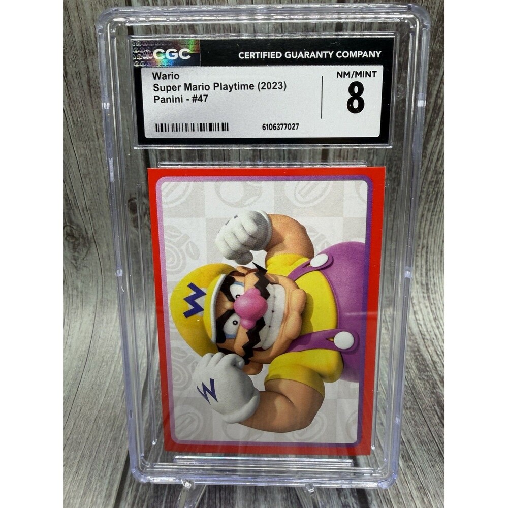 Wario Super Mario Playtime (2023) Panini - #47 CGC 8 Nm / Mint